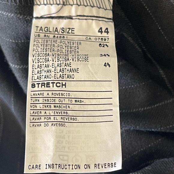 Pinstriped short pencil skirt size 44 M 8 United Colors of Benetton - Picture 4 of 5